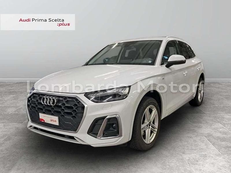 Bianco ghiacciaio metallizzato Usata 2021 Audi Q5 S-Line SUV | 38.500 € (Buon prezzo) - Immagine 1/4