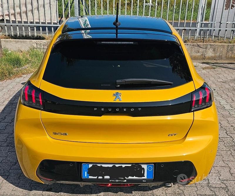 Usata Peugeot 208 GTi 100 CV (73 kW) 2023 Giallo Utilitaria