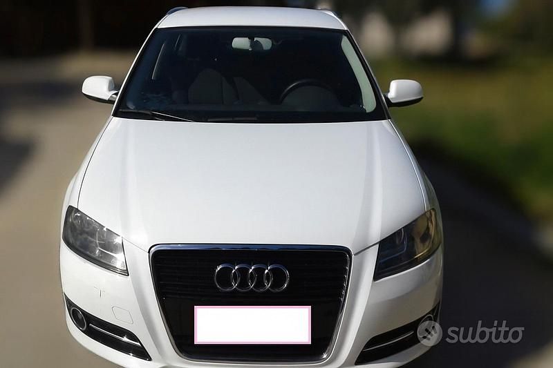 Usata Audi A3 90 CV (66 kW) 2012 Bianco Berlina
