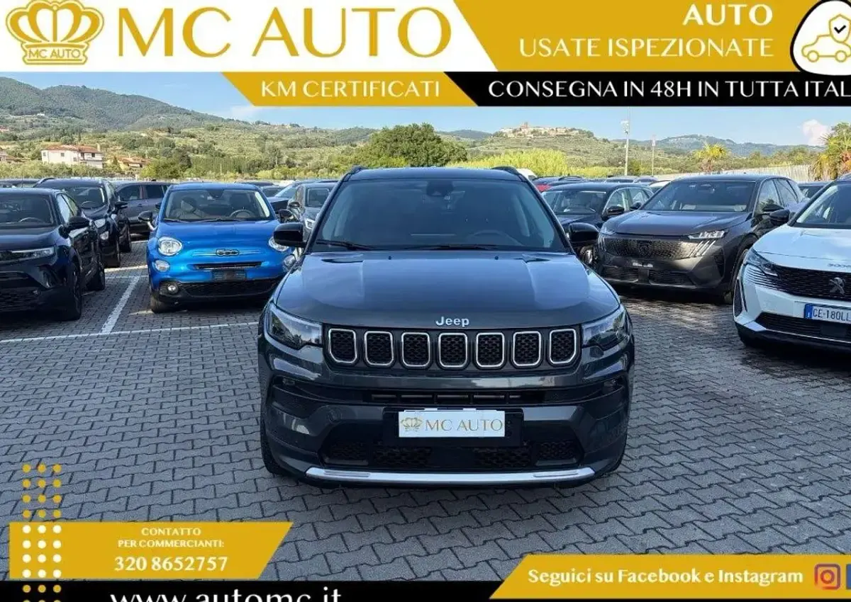 Usata Jeep Compass Limited 131 CV (96 kW) 2022 Grigio scuro SUV