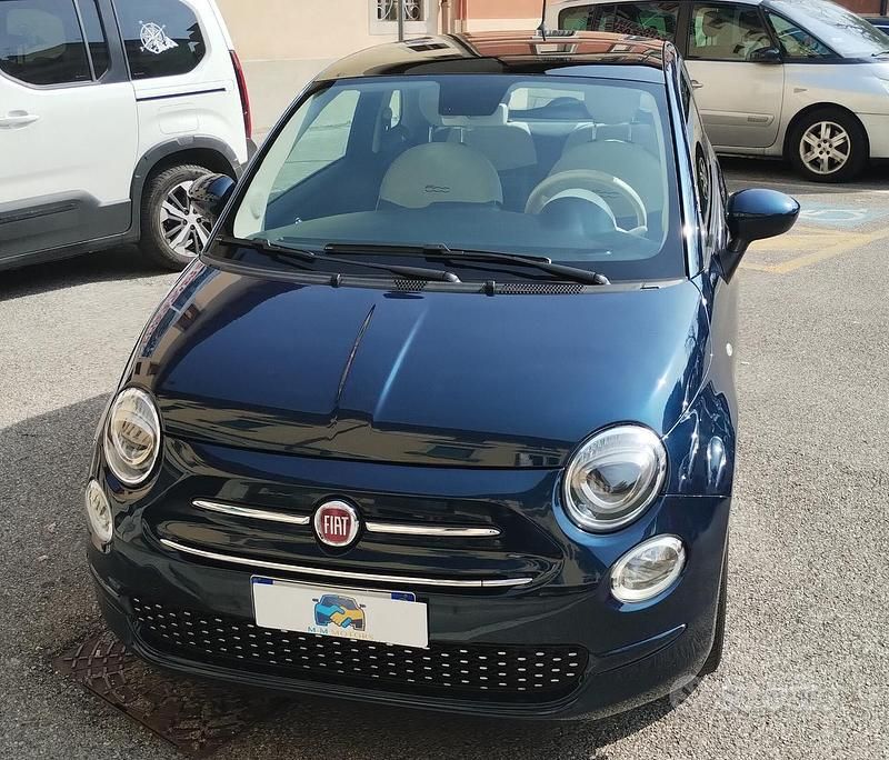Usata Fiat 500 Lounge 69 CV (50 kW) 2019 Blu Berlina