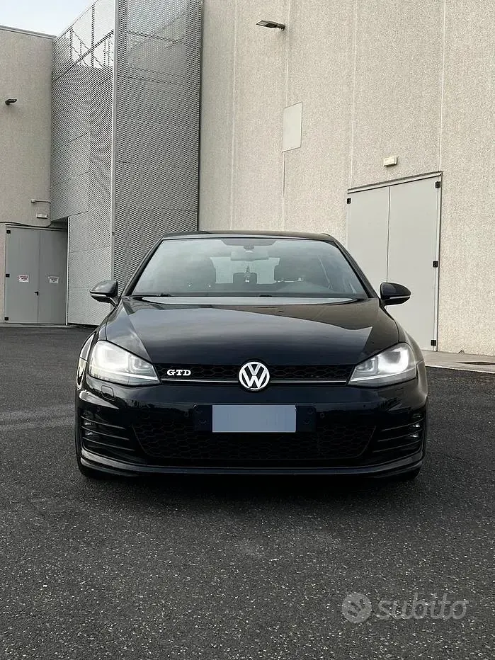 Usata VW Golf VII GTD 184 CV (135 kW) 2015 Nero Berlina