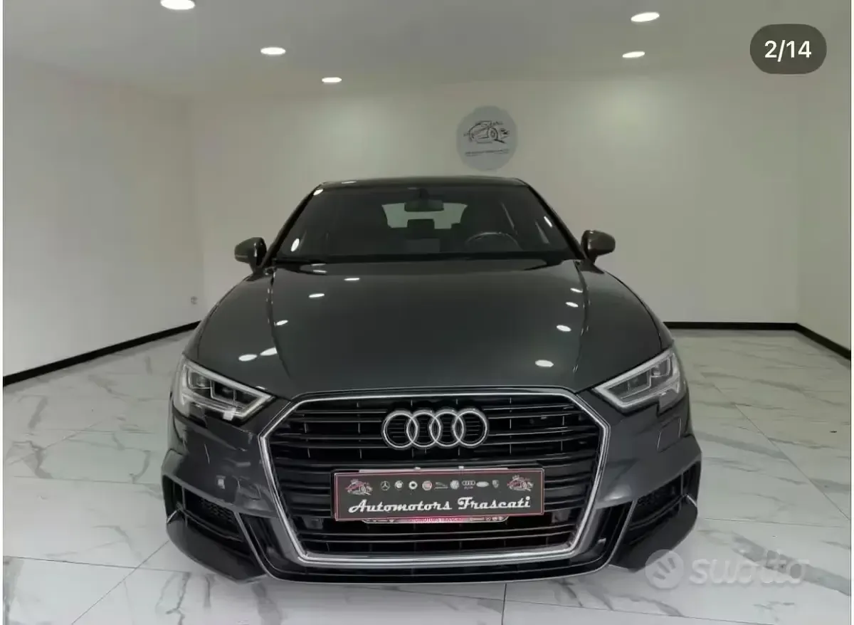 Usata Audi A3 S-Line 150 CV (110 kW) 2015 Grigio Berlina