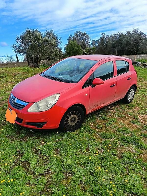 Usata Opel Corsa 2008 Rosso Utilitaria