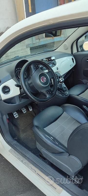Usata Fiat 500 95 CV (69 kW) 2007 Bianco Utilitaria