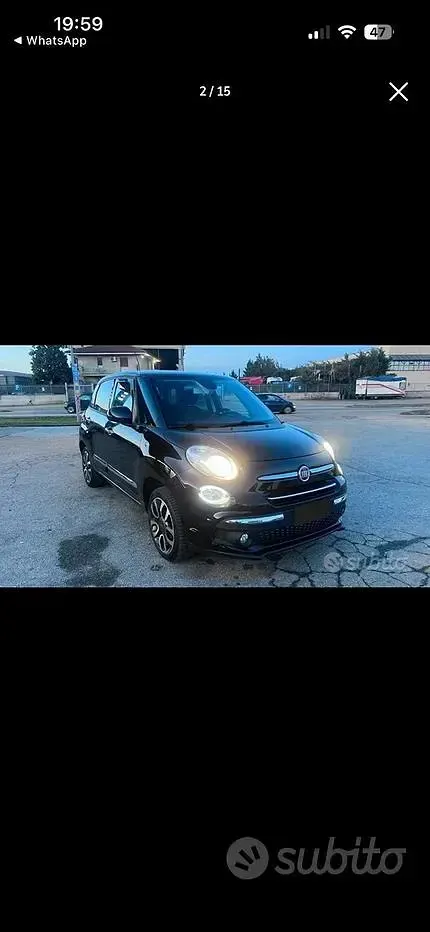 Usata Fiat 500L 120 CV (88 kW) 2020 Nero Monovolume