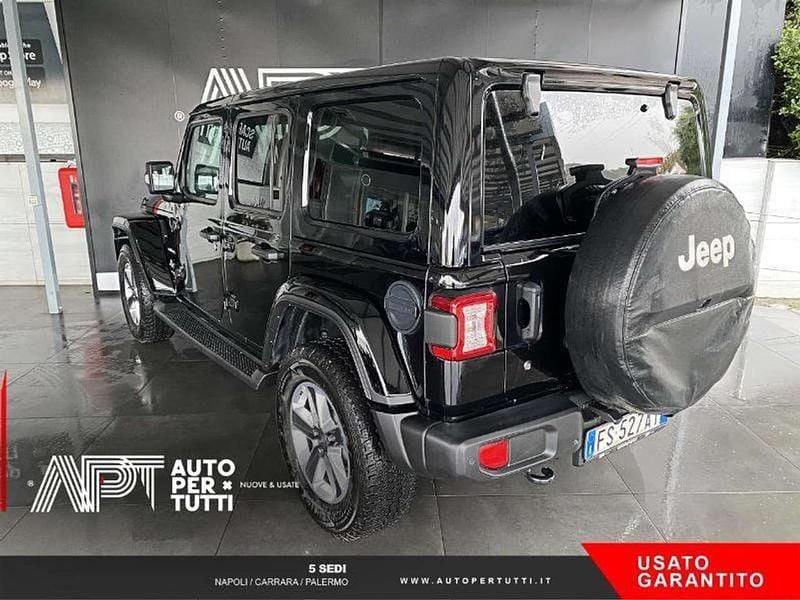 Usata Jeep Wrangler Unlimited Sahara 200 CV (147 kW) 2018 Nero SUV