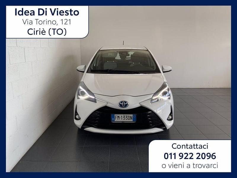 Usata Toyota Yaris Hybrid Active 101 CV (74 kW) 2017 Bianco Utilitaria