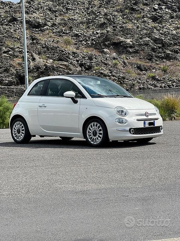 Usata Fiat 500 Lounge 95 CV (69 kW) 2017 Bianco Utilitaria