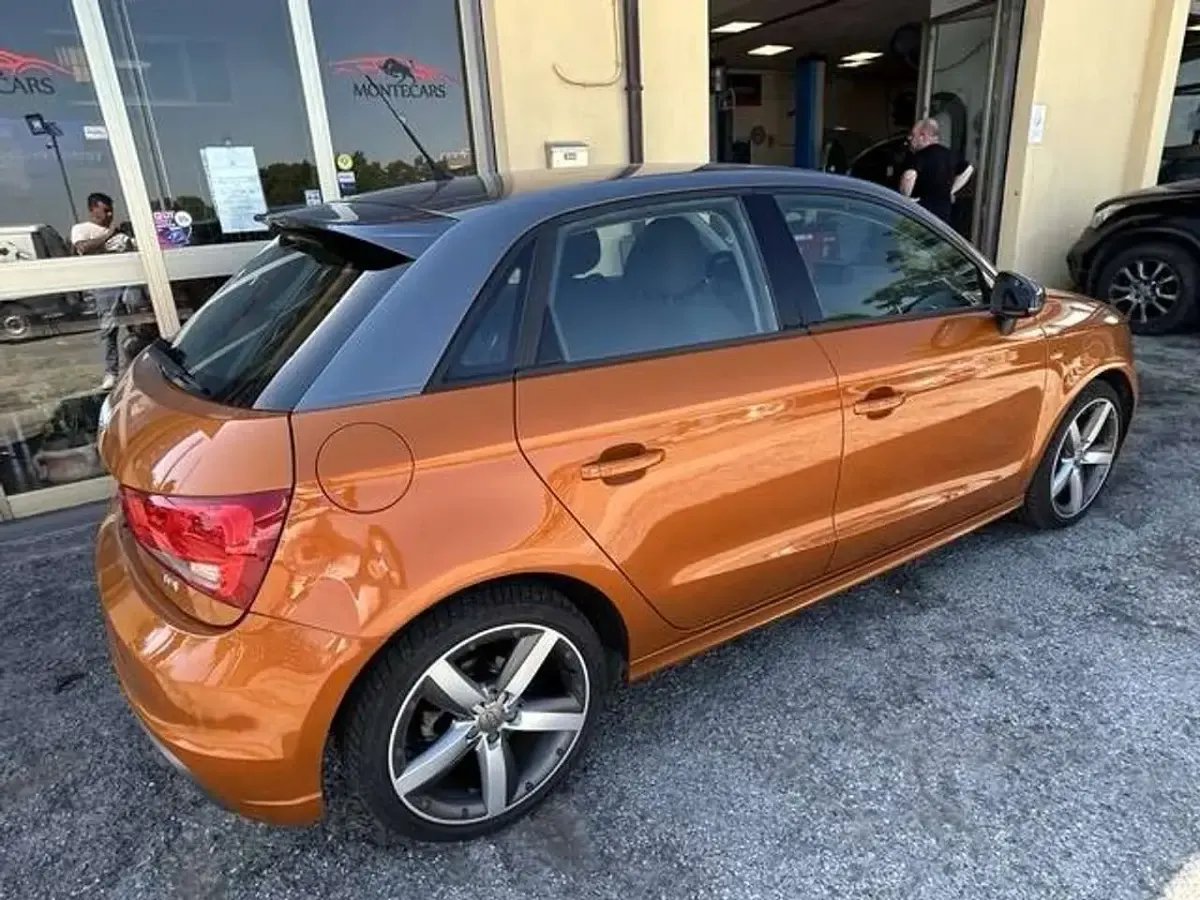 Usata Audi A1 Sportback S-Line 90 CV (66 kW) 2014 Arancione Utilitaria
