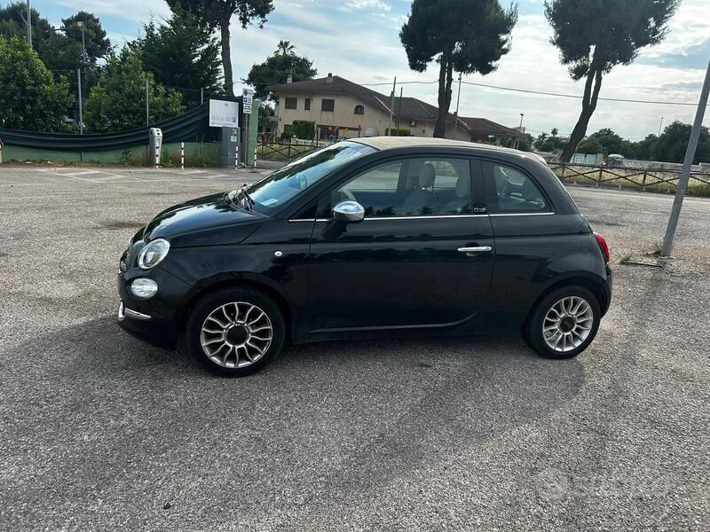 Usata Fiat 500C 69 CV (50 kW) 2012 Nero Cabrio