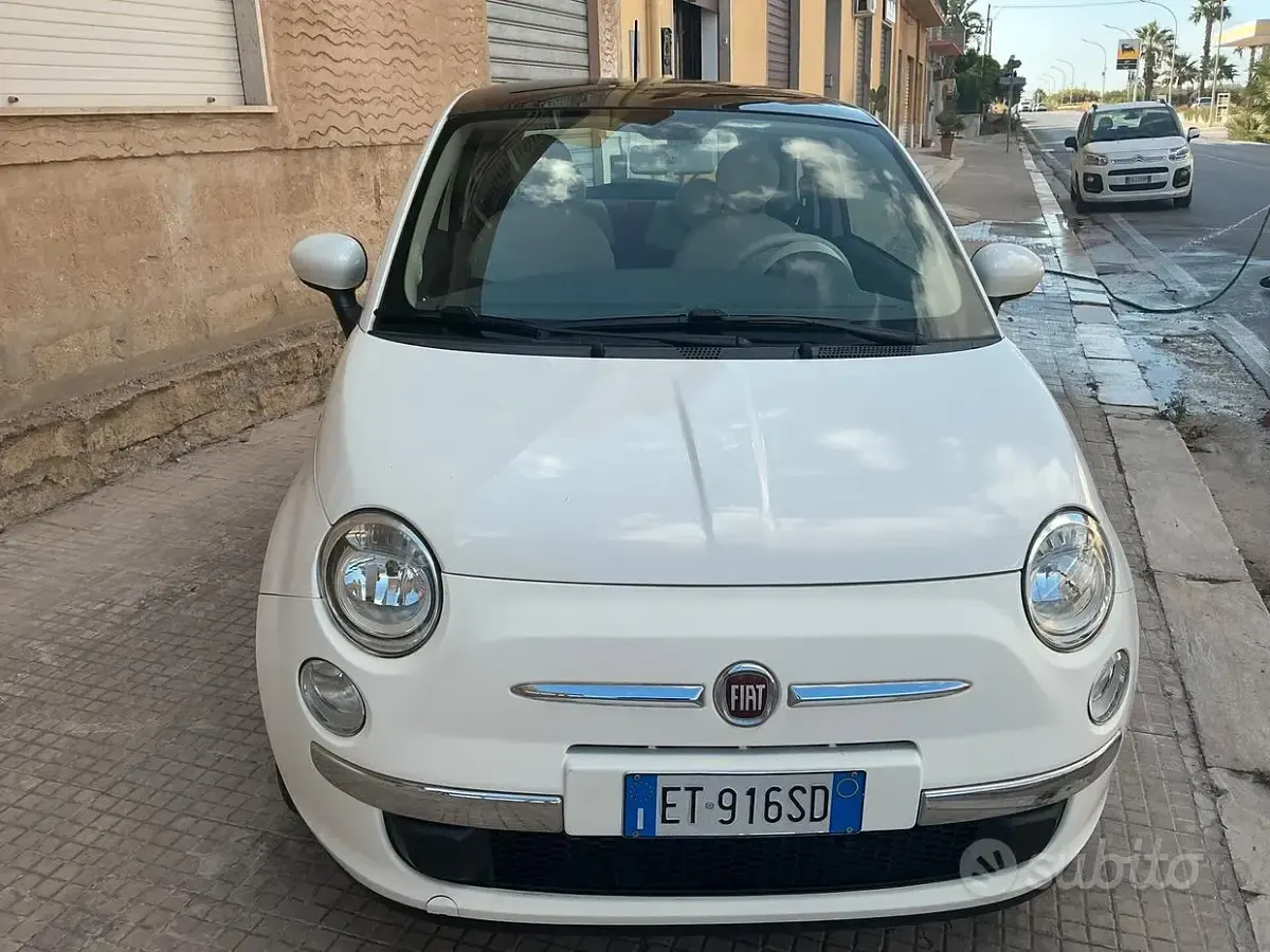 Usata Fiat 500C Lounge 95 CV (69 kW) 2013 Bianco Cabrio