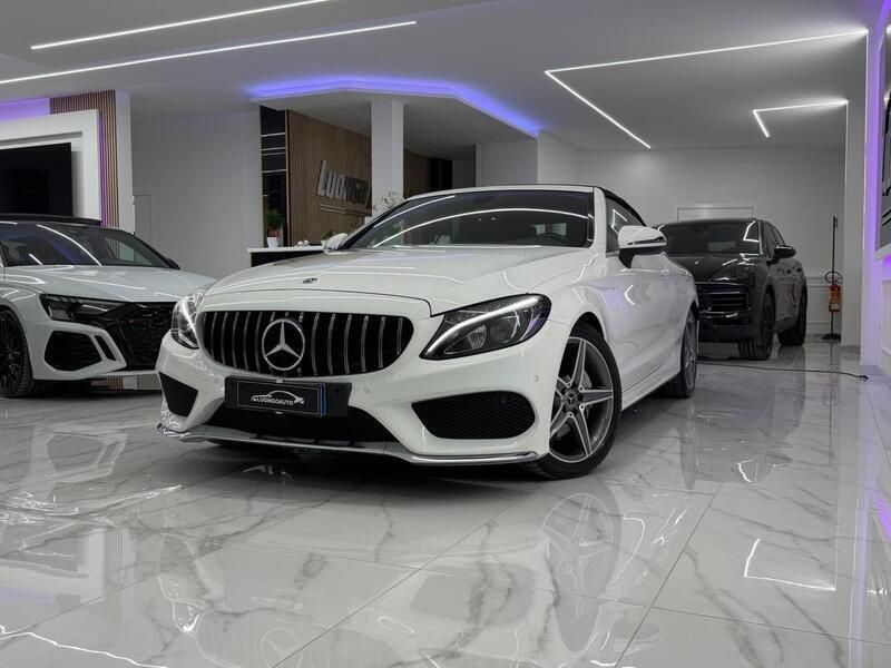 Usata Mercedes C220 Premium Plus 194 CV (142 kW) 2018 Bianco Cabrio