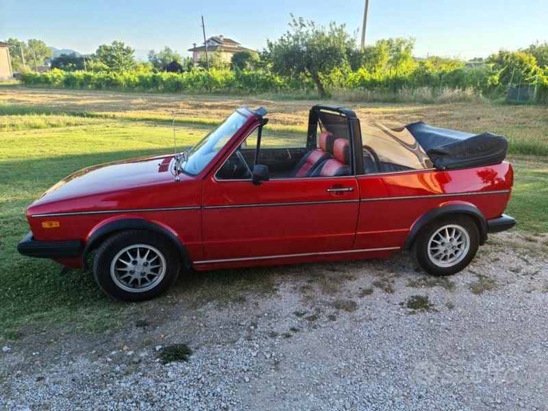 Usata VW Golf Cabriolet 50 CV (36 kW) 1982 Rosso Cabrio