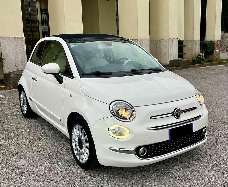 Usata Fiat 500C Lounge 69 CV (50 kW) 2019 Bianco Cabrio