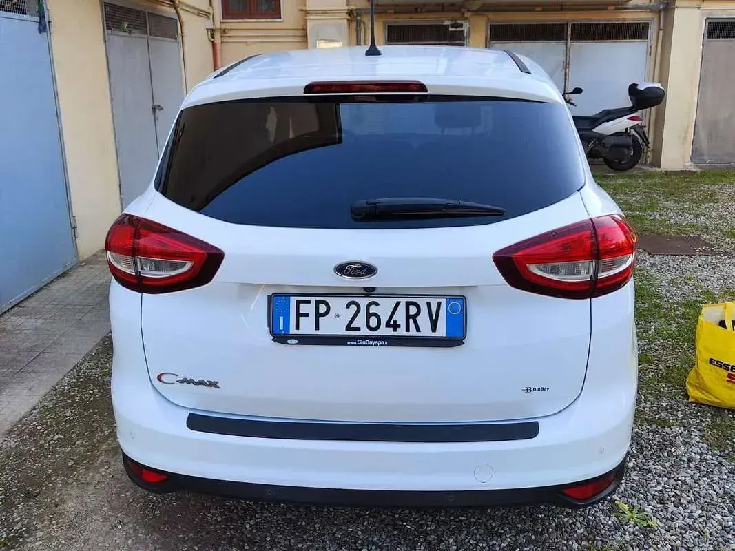 Usata Ford C-MAX Titanium S 120 CV (88 kW) 2018 Bianco Monovolume