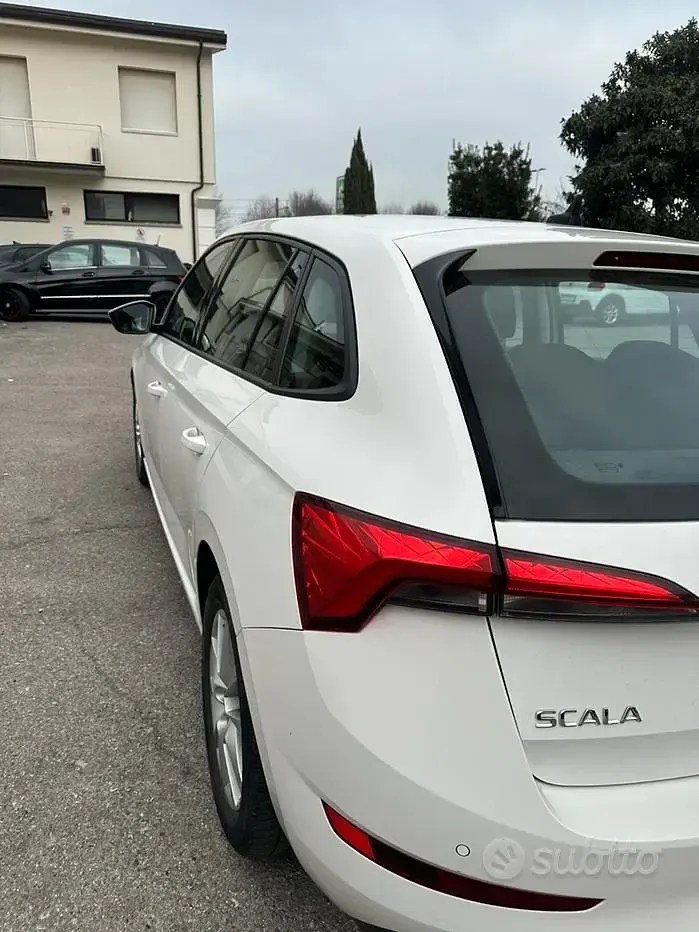 Usata Skoda Scala 116 CV (85 kW) 2020 Bianco Utilitaria