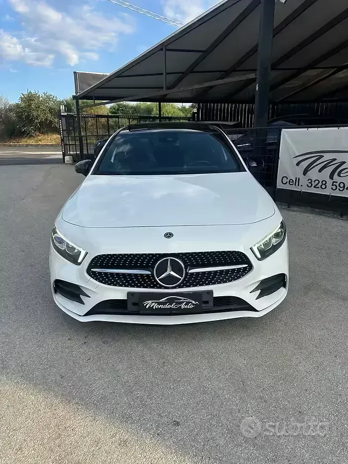 Usata Mercedes A180 Premium 116 CV (85 kW) 2020 Bianco Berlina