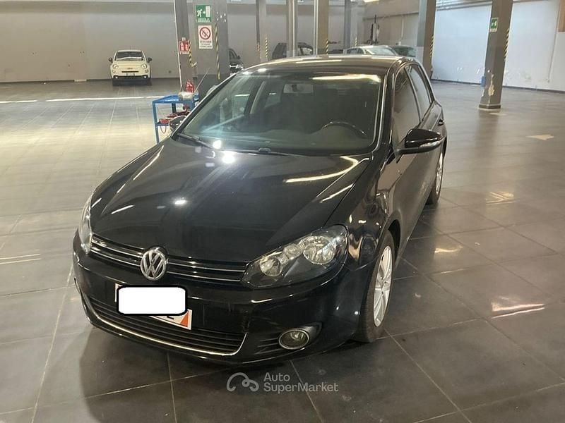 Usata VW Golf VI Highline 110 CV (80 kW) 2009 Nero Utilitaria
