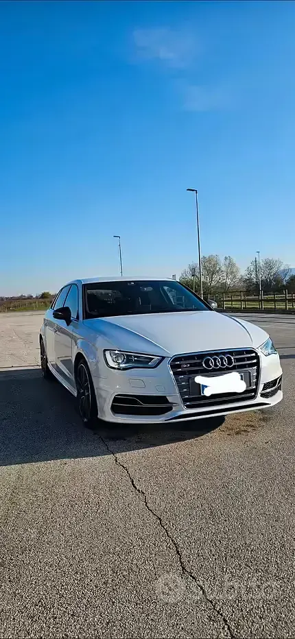 Usata Audi S3 300 CV (220 kW) 2015 Bianco Berlina