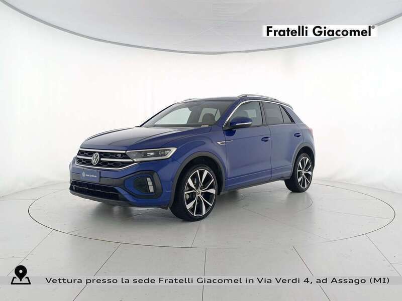 Lapiz blue metallizzato Usata 2022 VW T-Roc R-line SUV | 23.900 € (Buon prezzo) - Immagine 1/4