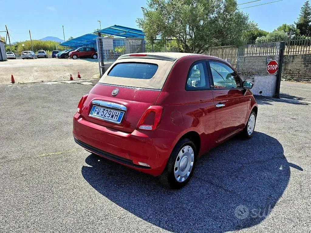 Usata Fiat 500C Pop 69 CV (50 kW) 2019 Rosso Cabrio