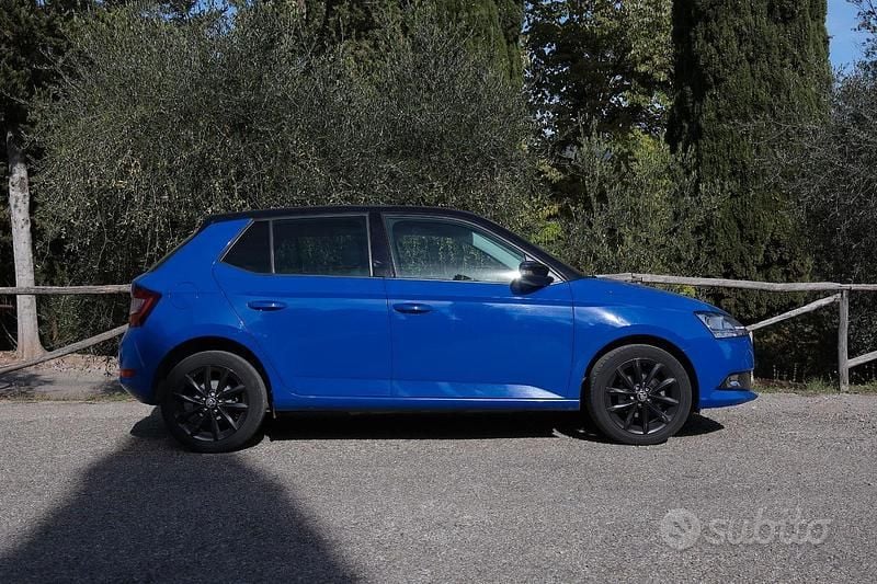 Usata Skoda Fabia 60 CV (44 kW) 2020 Blu/azzurro Utilitaria