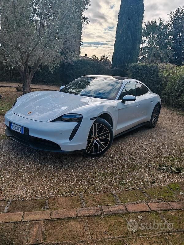 Usata Porsche Taycan 4S 400 kW (544 CV) 2021 Bianco Berlina