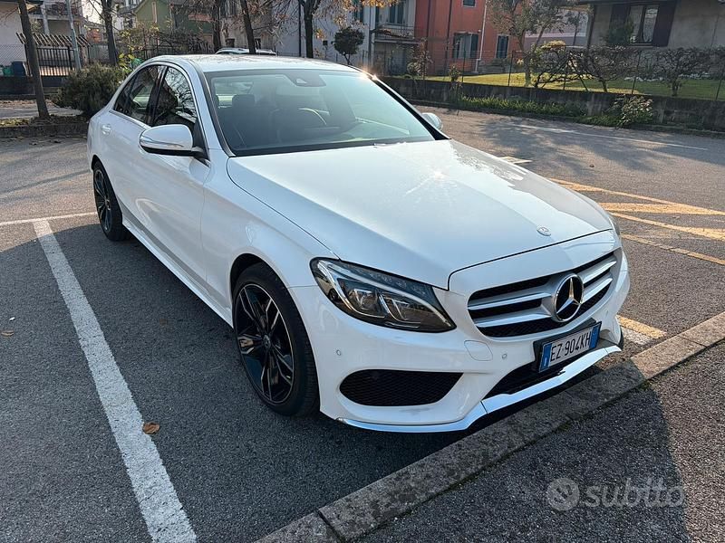 Usata Mercedes C220 AMG 2015 Bianco Berlina