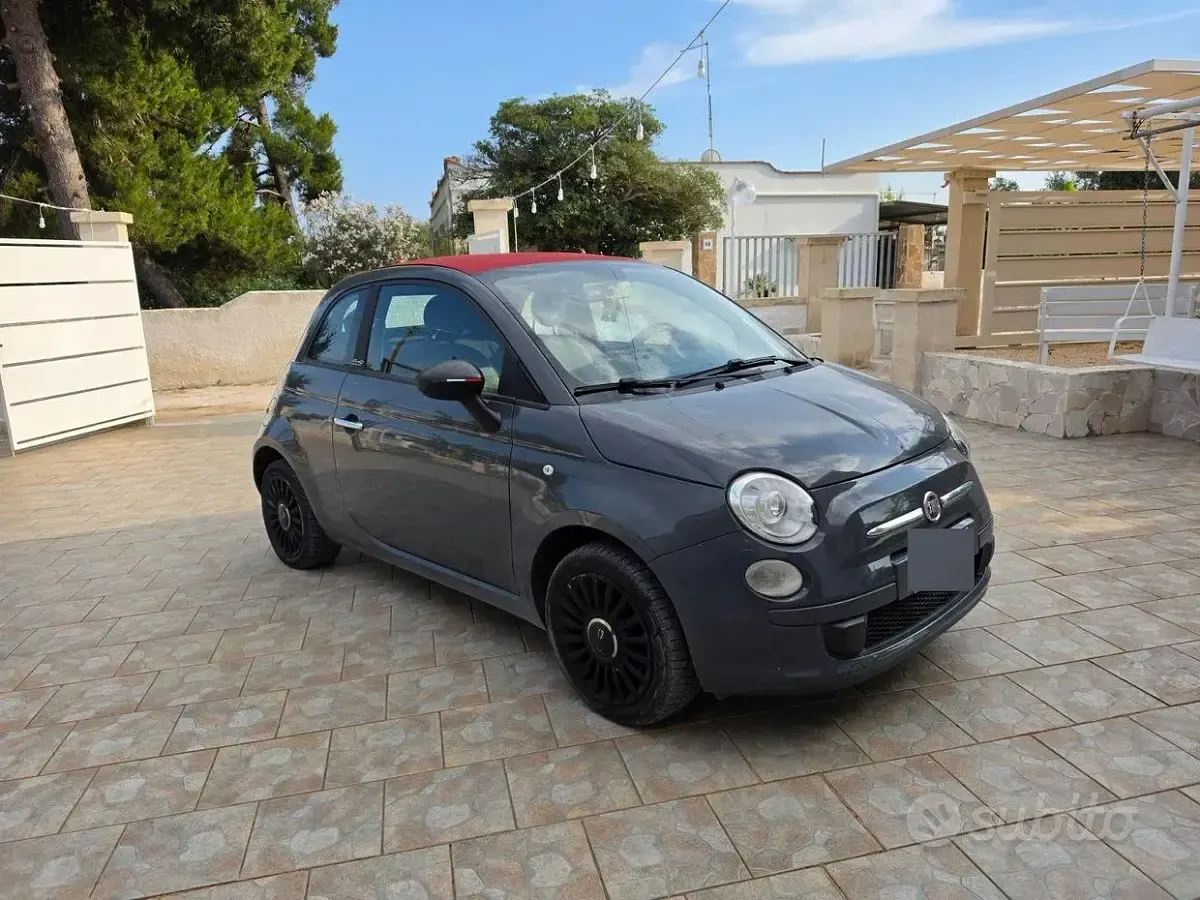 Usata Fiat 500 69 CV (50 kW) 2010 Grigio Cabrio
