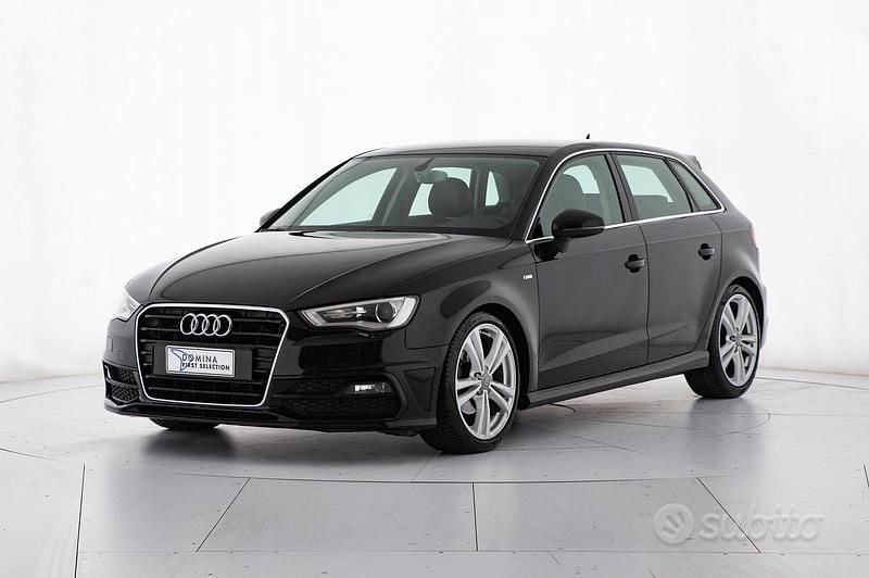 Usata Audi A3 Sportback 150 CV (110 kW) 2013 Nero Utilitaria
