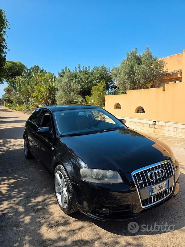 Nero Usata 2008 Audi A3 S-Line Coupé | 3999 € (Buon prezzo) - Immagine 1/4