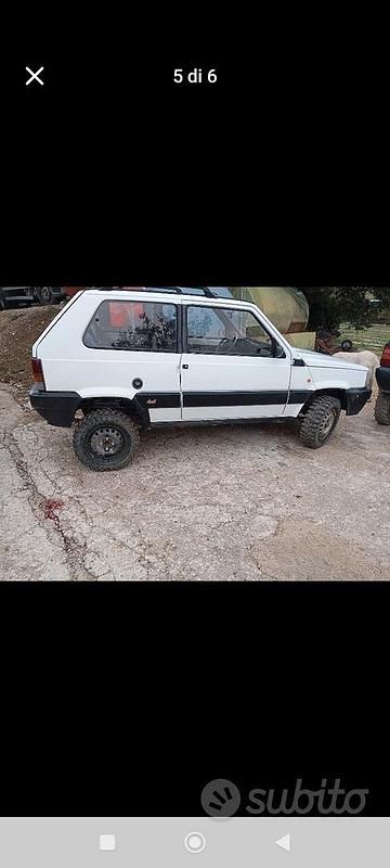 Usata Fiat Panda 4x4 1989 Bianco Utilitaria