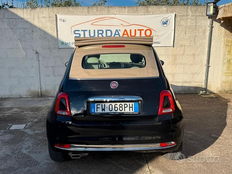 Usata Fiat 500C Lounge 69 CV (50 kW) 2019 Nero Cabrio