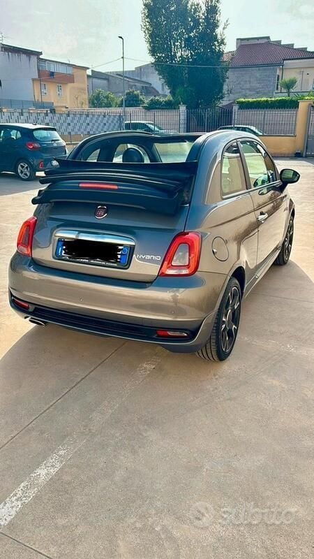 Grigio Usata 2021 Fiat 500C Sport Cabrio | 11.900 € (Buon prezzo) - Immagine 1/4