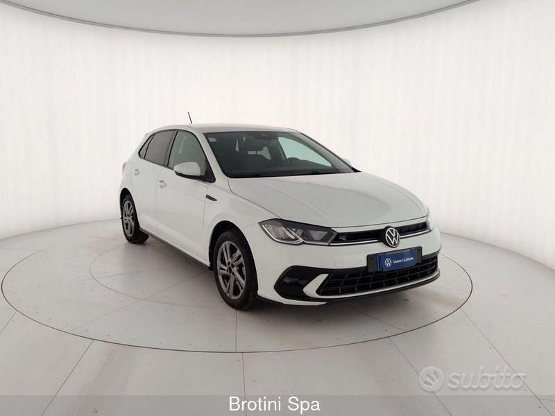 Usata VW Polo R-line 95 CV (69 kW) 2022 Bianco Berlina