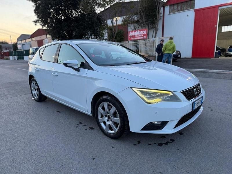 Usata Seat Leon Business 110 CV (80 kW) 2015 Bianco Berlina