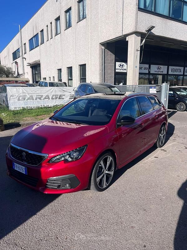 Usata Peugeot 308 SW GT-line 131 CV (96 kW) 2018 Rosso Station wagon