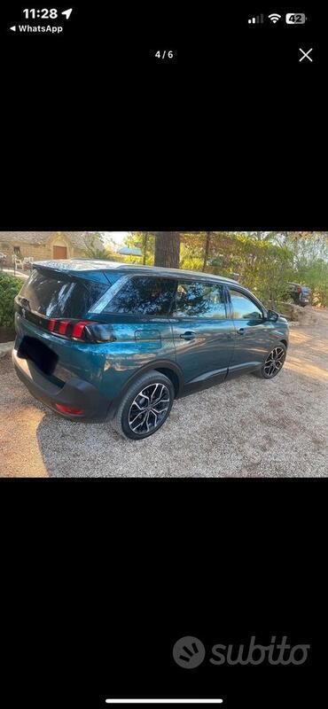 Usata Peugeot 5008 131 CV (96 kW) 2018 Verde Monovolume