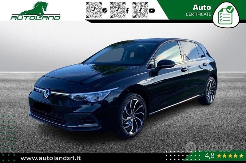 Usata VW Golf VIII Life 200 CV (147 kW) 2022 Nero metallizzato Berlina