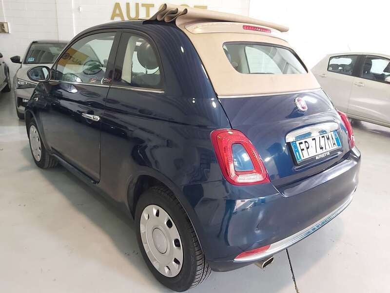Usata Fiat 500C Lounge 69 CV (50 kW) 2018 Blu/azzurro Cabrio
