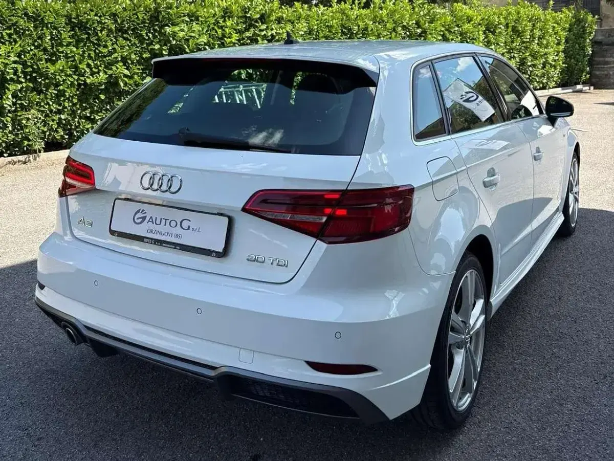 Usata Audi A3 S-Line 116 CV (85 kW) 2019 Bianco Berlina