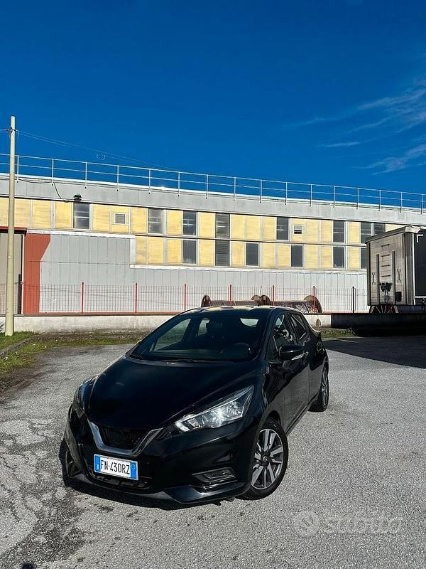 Usata Nissan Micra Acenta 75 CV (55 kW) 2018 Nero Utilitaria