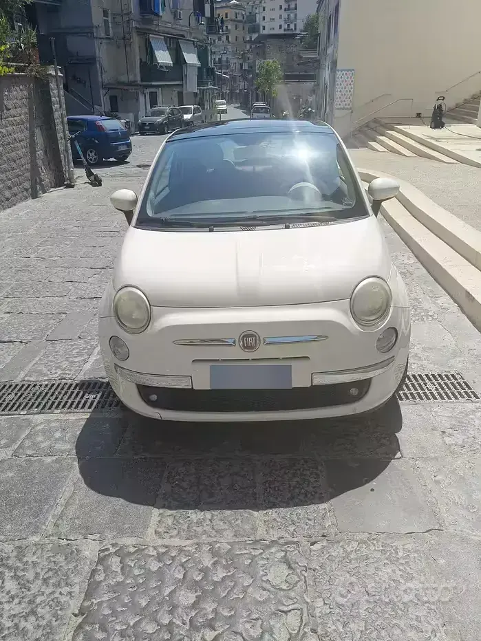 Usata Fiat 500 Lounge 69 CV (50 kW) 2009 Bianco Cabrio