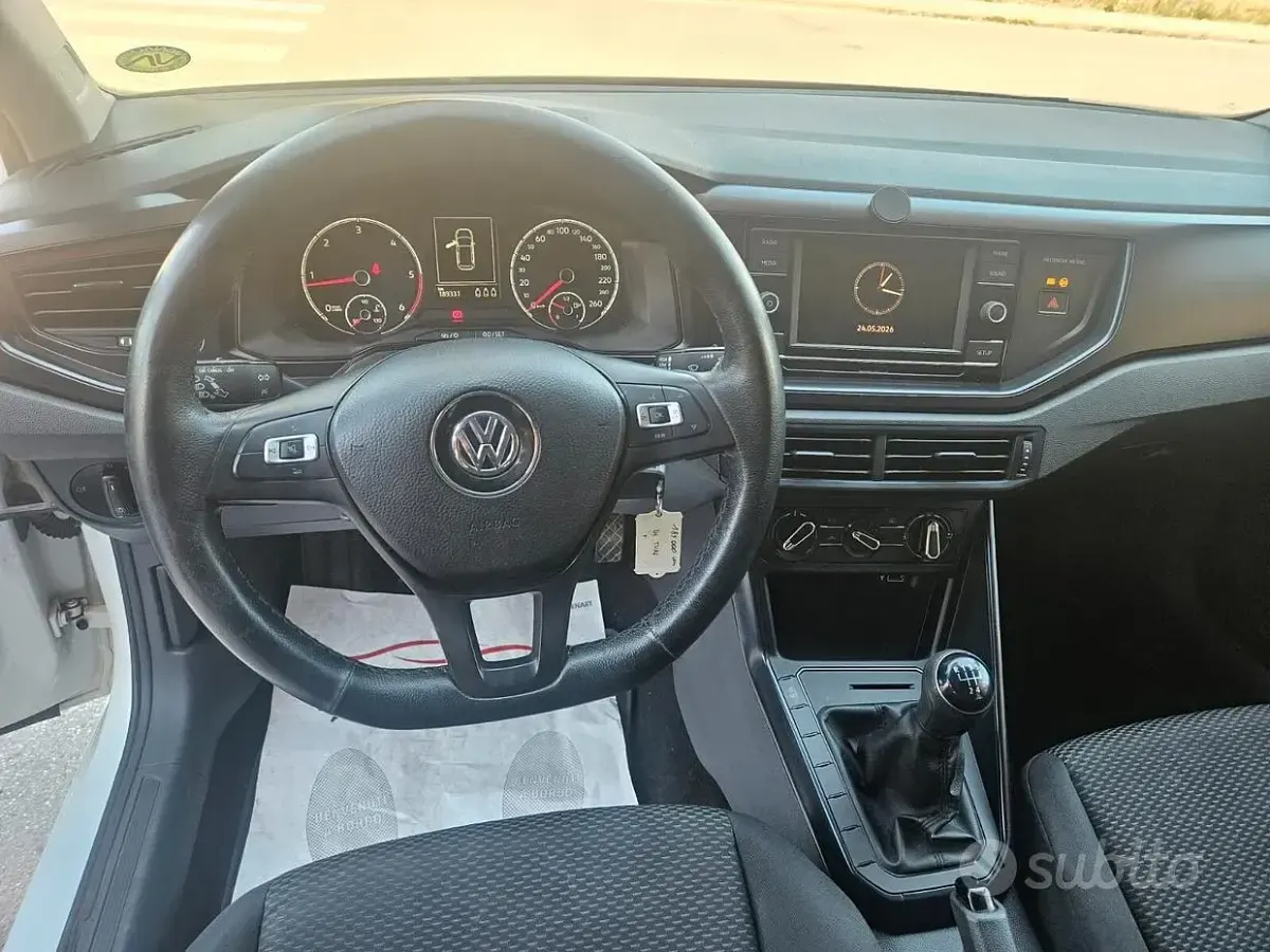 Usata VW Polo Comfortline 80 CV (58 kW) 2019 Bianco Utilitaria