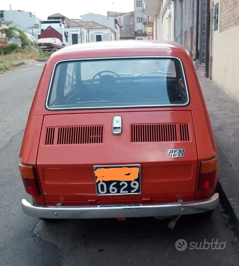 Usata Fiat 126 1970 Rosso Utilitaria