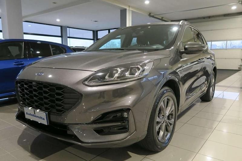 Grigio scuro met Usata 2023 Ford Kuga ST-Line X SUV | 23.800 € (Buon prezzo) - Immagine 1/4