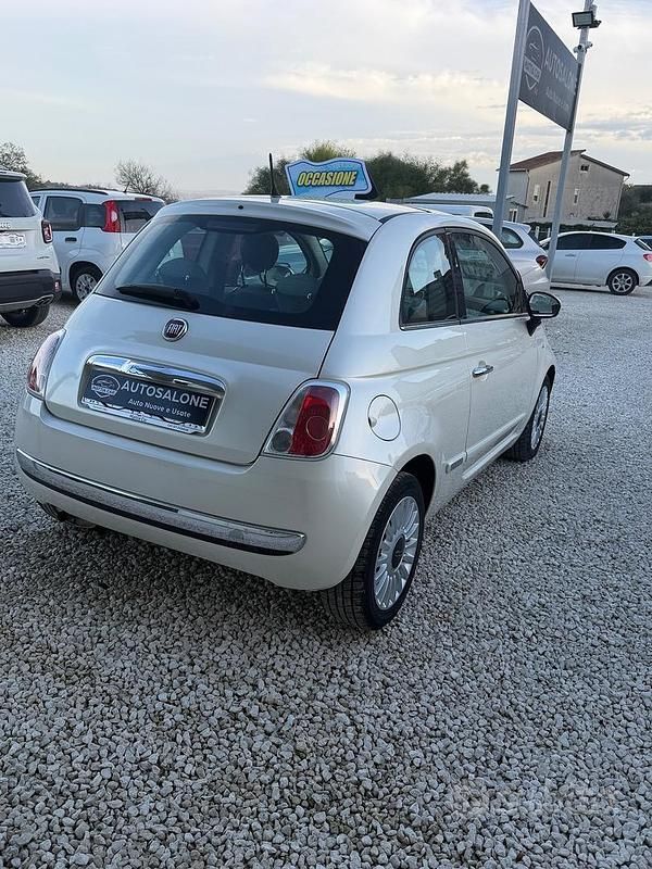 Usata Fiat 500 Lounge 69 CV (50 kW) 2009 Bianco Berlina