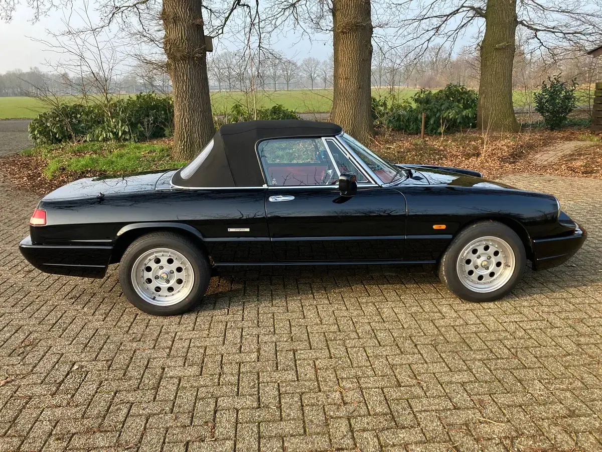 Usata Alfa Romeo Spider 120 CV (88 kW) 1991 Nero Cabrio