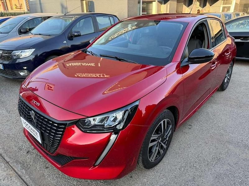 Usata Peugeot 208 Allure 75 CV (55 kW) 2022 Rosso Utilitaria